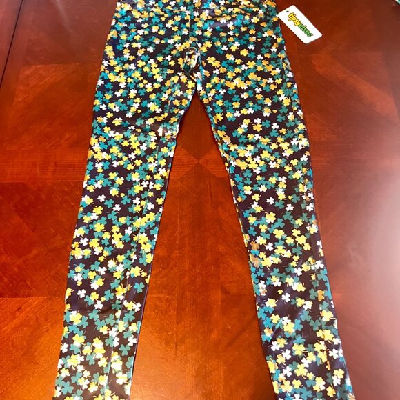Tipsy Elves Clusterluck St. Patricks‎ Day Clover Pattern Leggings - Picture 5 of 7